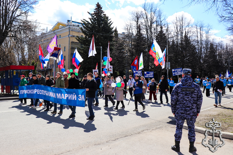 При участии регионалльного подразделения вневедомственной охраны Росгвардии обеспечен правопорядок в Республике Марий Эл во время празднования Дня весны и труда