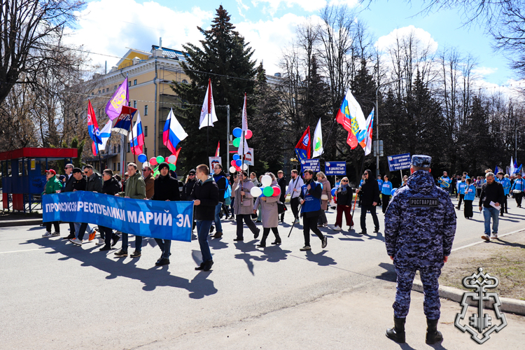 При участии регионалльного подразделения вневедомственной охраны Росгвардии обеспечен правопорядок в Республике Марий Эл во время празднования Дня весны и труда