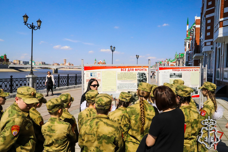 В Марий Эл кадеты Росгвардии и сотрудники вневедомственной охраны приняли участие в «Вахте памяти»
